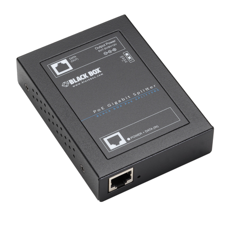 BLACK BOX Gigabit Poe+ Splitter 802.3At 5/7.5/9/12 LPS2001